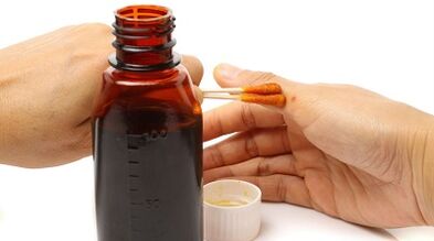 The use of iodine for the treatment of fungal in the fingers